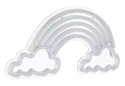 Globo LED неоновый декоративный светильник радуга с 2 облаками 40х20х1,6см Globo Lighting, синий