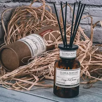 Gloria Perfume Комнатный аромат апельсина и жасмина с бамбуковой палочкой - 150 мл