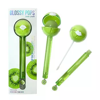 Glossy Pops Aloha Tropical Бальзам и блеск для губ Kickin Kiwi, 1 шт.