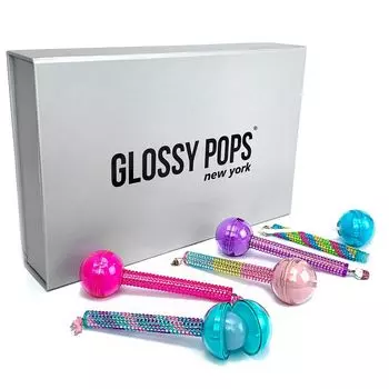 Glossy Pops Jumbo Hey Sweetie набор: бальзам для губ и блеск для губ, 5 шт./1 упаковка.