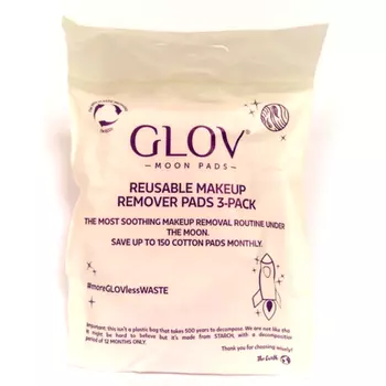 Glov Moon Pads Многоразовые подушечки для снятия макияжа, Glow