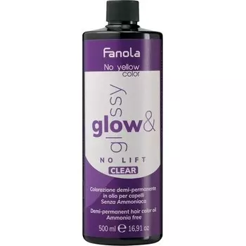 Glow & Glossy Прозрачный масляный тонер 500 мл Fanola