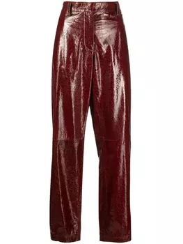 Глянцевые брюки Missoni, красный