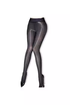 Глянцевые колготки Silky, черный