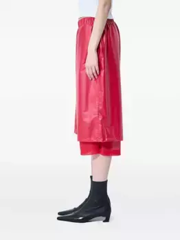 Глянцевые шорты с эластичным поясом Sia Arnika, красный