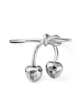 Глянцевый браслет Faceted Jimmy Choo, серебряный