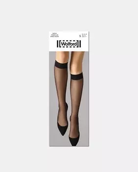 Глянцевый чулок Wolford плотностью 20 ден Wolford, черный