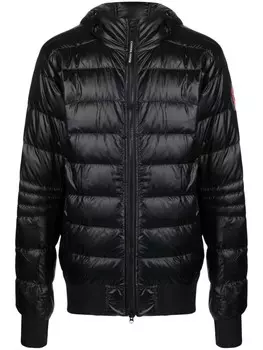 Глянцевый пуховик Canada Goose, черный