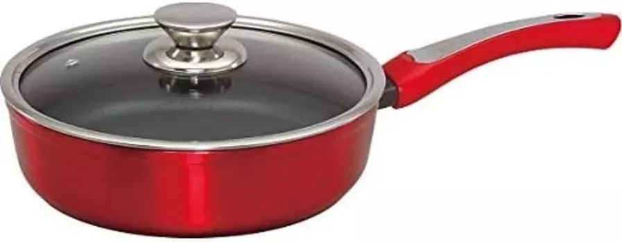 Глубокая кастрюля D&S Thermofield 24 DSTD24-BKRE 16,7 x 10,0 x 3,5 дюйма (42,5 x 25,5 x 9 см) Kevnhaun, Red