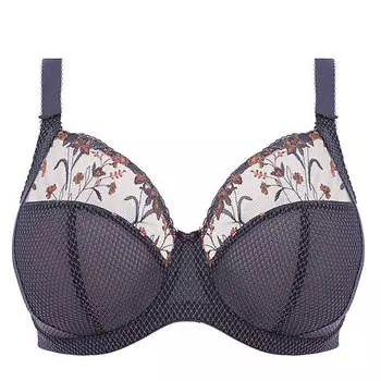 Глубокий бюстгальтер с вышивкой Elomi Charley Underwire, серо-лиловый