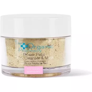 Глубоко очищающее средство и маска с лепестками цветов, 60 г, The Organic Pharmacy