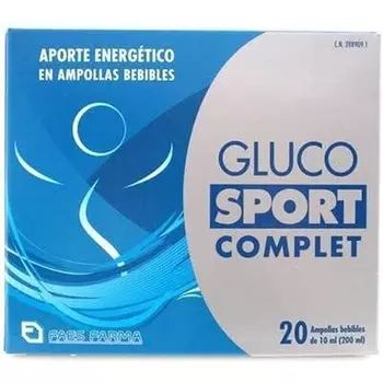 Gluco Sport Gluco Sport Complete Энергетическая поддержка спортсменов на соревновательных тестах 20 ампул по 200 мл Cstll