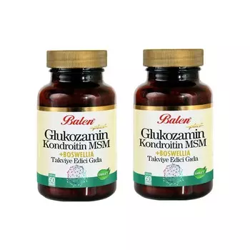 Глюкозамин Хондроитин Balen 1200 мг, 2 упаковки по 60 капсул