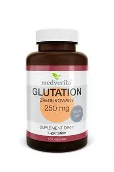 Глутатион восстановленный 250 мг, 120 капсул, производитель Medverita