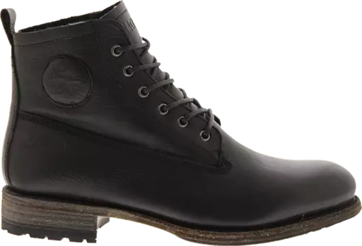 Gm10 черные ботинки на шнуровке из овчины Blackstone, черный