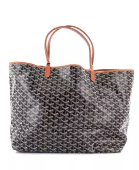 GM Saint Louis Сумка-тоут с принтом из лакированного холста Pre-Owned Goyard, черный
