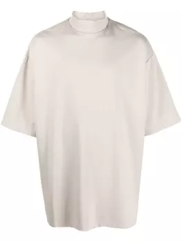 GmbH футболка с вышитым логотипом, нейтральный цвет