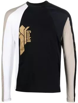 GmbH футболка в стиле колор-блок, черный