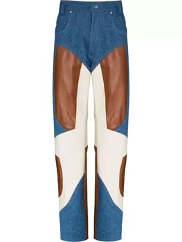 GmbH прямые джинсы со вставками, синий