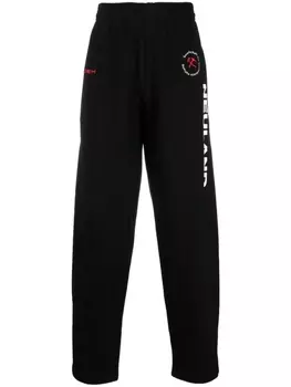 GmbH спортивные брюки из органического хлопка с логотипом, черный