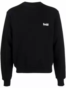 GmbH толстовка с вышитым логотипом, черный