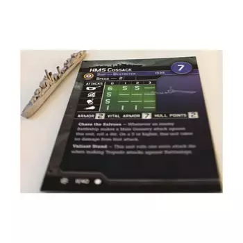 ГМС Казак (К), Axis & Allies - Collectible Miniatures Game - War at Sea - Condition Zebra Singles