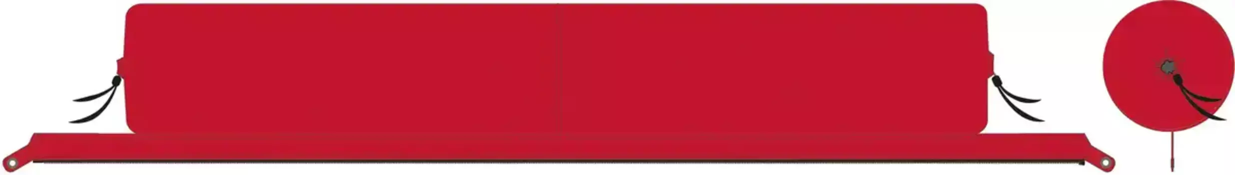 Гнутый воротник "XL Lounger Plain" BENT 180 см, цвет blutrot