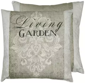 GO-DE декоративная подушка "Клара", универсальная 48х48 см, цвет beige/natur + bedruckt