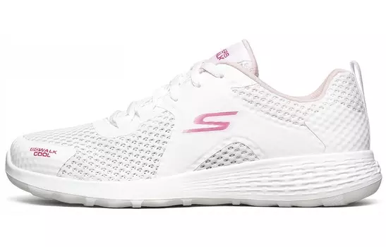 GO WALK 1 Кроссовки Lifestyle женские с низким верхом, белые/розовые Skechers