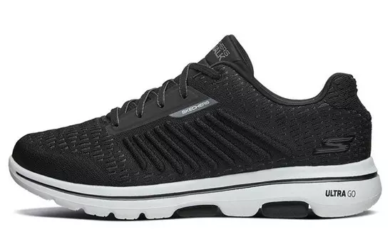 Go Walk 5 Кроссовки для мужчин с низким верхом, черного/белого цвета Skechers