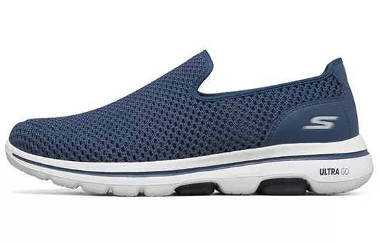 Go Walk 5 Кроссовки для мужчин с низким верхом, синие/белые Skechers