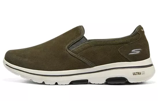 Go Walk 5 Кроссовки Lifestyle для мужчин с низким верхом Оливково-зеленого цвета Skechers