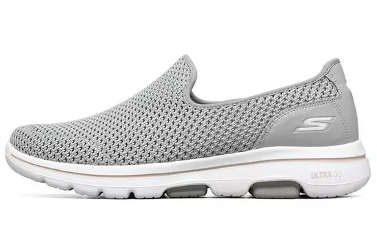 Go Walk 5 Кроссовки Lifestyle для мужчин с низким верхом серого/белого цвета Skechers
