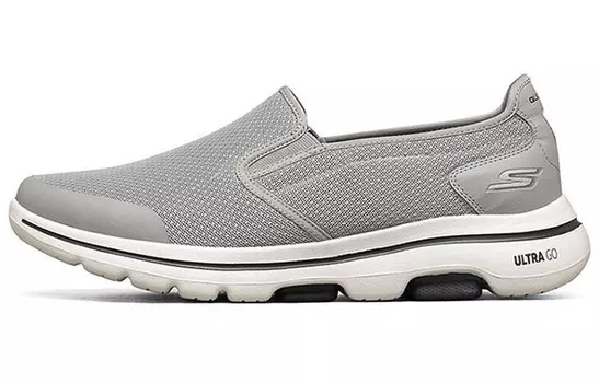 Go Walk 5 Кроссовки Lifestyle для мужчин с низким верхом серого/белого цвета Skechers