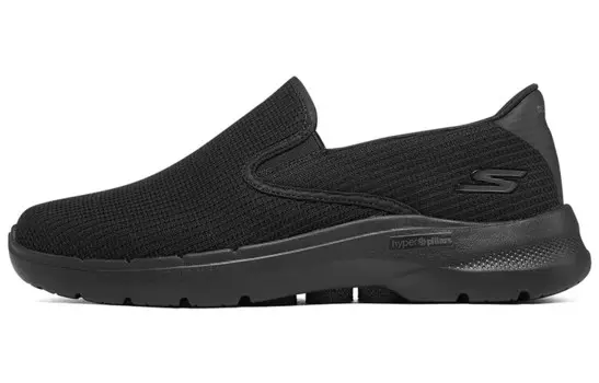 Go Walk 6 Кроссовки для мужчин с низким верхом, полностью черные Skechers
