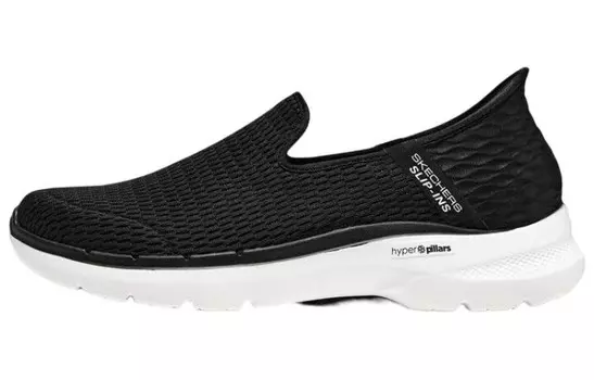 Go Walk 6 Кроссовки для мужчин с низким верхом, черные/белые Skechers