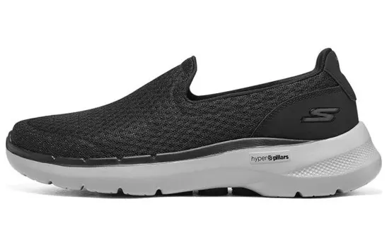 Go Walk 6 Кроссовки для мужчин с низким верхом, черные/белые Skechers