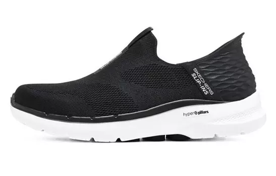 Go Walk 6 Кроссовки для мужчин с низким верхом, черные/белые Skechers