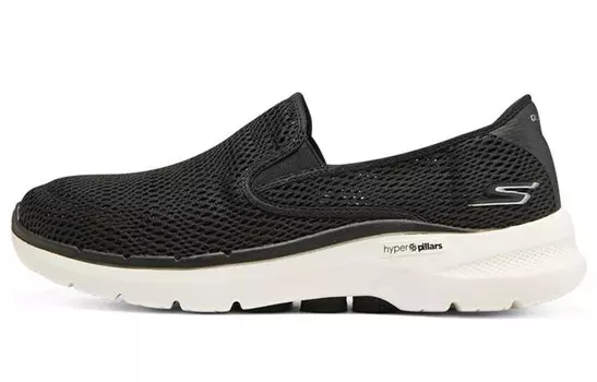 Go Walk 6 Кроссовки для мужчин с низким верхом, черные/белые Skechers