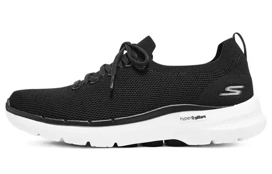 Go Walk 6 Кроссовки для мужчин с низким верхом, черные/белые Skechers