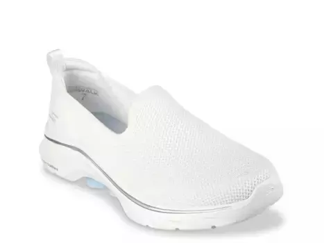 GO WALK 7 Ivy Слипоны Skechers, White/Blue
