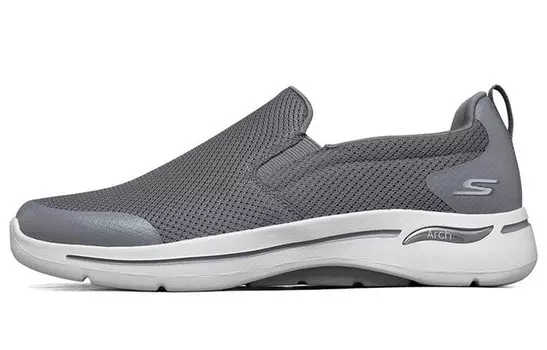Go Walk Arch Fit Кроссовки для мужчин с низким верхом, угольно-серые Skechers