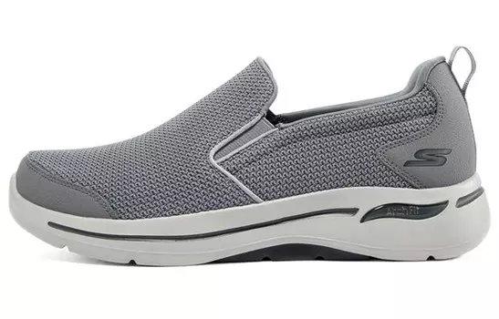 Go Walk Arch Fit Кроссовки для мужчин с низким верхом, угольно-серые Skechers