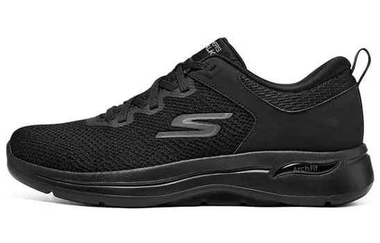 Go Walk Arch Fit Кроссовки для мужчин с низким верхом, полностью черные Skechers
