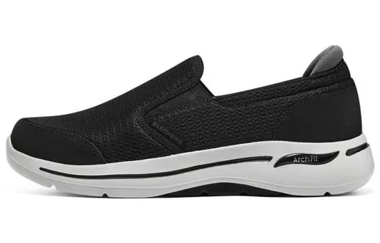 Go Walk Arch Fit Кроссовки для жизни Мужские низкие черные/серые Skechers