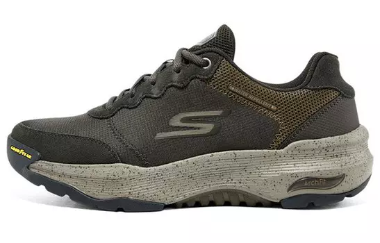 Go Walk Arch Fit Lifestyle Кроссовки мужские с низким верхом темно-коричневые Skechers