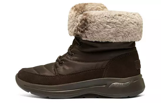 Go Walk Arch Fit зимние ботинки женские шоколадные Skechers