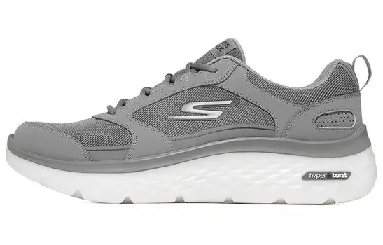 Go Walk Hyper Burst Кроссовки для мужчин с низким верхом светло-серые Skechers