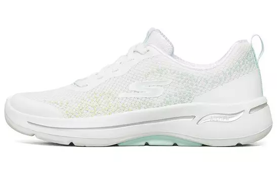 GO WALK Series Slip-on Shoes Women's Low-top Белый/Голубой Skechers