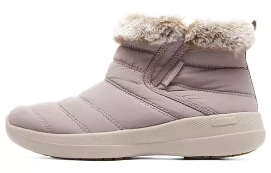 GO WALK Stability Snow Boots Women's Taupe Skechers